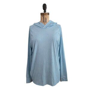 Coalatree Womens Hooded Sun Shirt Blue S New